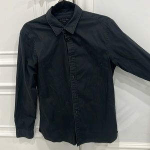 All-Saints Black Button Down Size-Small